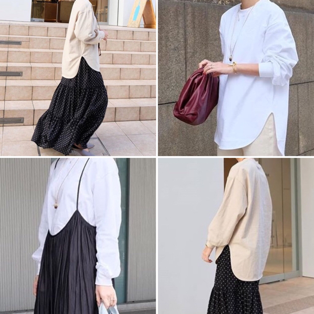machatt マチャット ラウンドヘムロングTシャツ ベージュ 新品・未使用 | フリマアプリ ラクマ