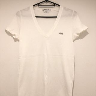 ラコステ(LACOSTE)のLACOSTE 白ティーシャツ(Tシャツ(半袖/袖なし))