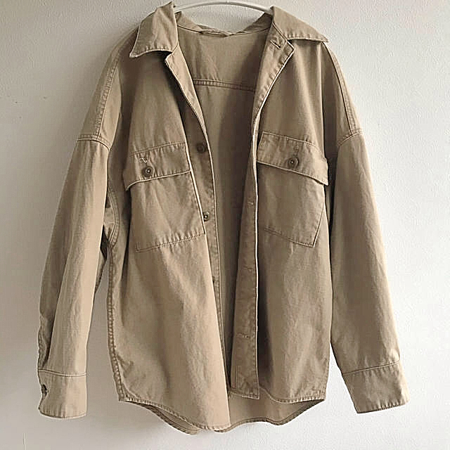 Plage(プラージュ)の19SS 製品加工Bigアーミーシャツ レディースのジャケット/アウター(ミリタリージャケット)の商品写真