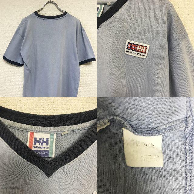 HELLY HANSEN(ヘリーハンセン)の【人気】HELLY HANSEN/ヘリーハンセン Vネック Tシャツ オールド メンズのトップス(Tシャツ/カットソー(半袖/袖なし))の商品写真