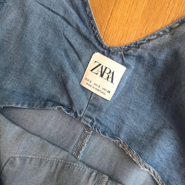 ZARA(ザラ)のZARA デニムオールインワン　サロペット  レディースのパンツ(サロペット/オーバーオール)の商品写真