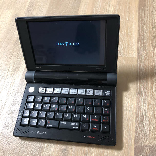 SEIKO(セイコー)のSEIKO DAYFILER DF-X11000 電子辞書　中古美品　医学生向け スマホ/家電/カメラのPC/タブレット(その他)の商品写真