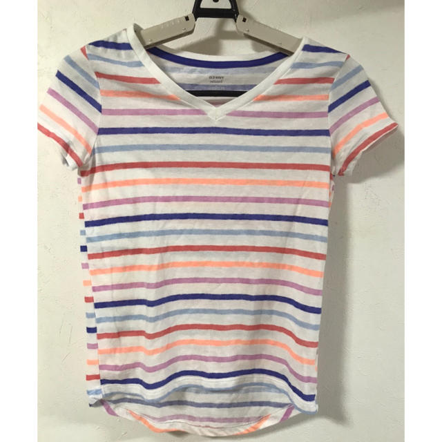 Old Navy(オールドネイビー)のオールドネイビー　キッズ　ボーダー Tシャツ キッズ/ベビー/マタニティのキッズ服女の子用(90cm~)(Tシャツ/カットソー)の商品写真