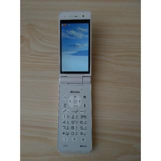 パナソニック(Panasonic)のdocomo FOMA P-01H ホワイト ガラケー 判定〇 ②(携帯電話本体)
