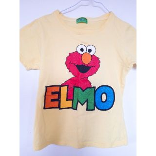 セサミストリート(SESAME STREET)のキッズ用男女兼用Mサイズ130cmくらい【セサミストリート⭐エルモ】黄色Tシャツ(Tシャツ/カットソー)