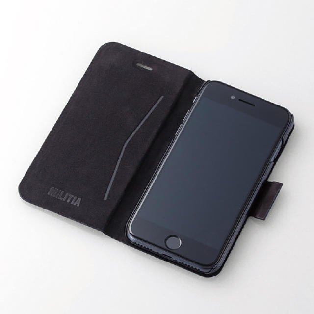 ELECOM(エレコム)のiPhone8 iPhone7 SE2対応 手帳型 ケース カモフラ ブラック スマホ/家電/カメラのスマホアクセサリー(iPhoneケース)の商品写真