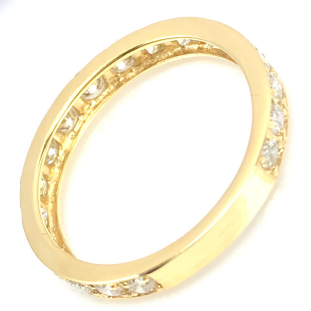 1.00ct 天然ダイヤモンド　K18 エタニティリング レディースのアクセサリー(リング(指輪))の商品写真