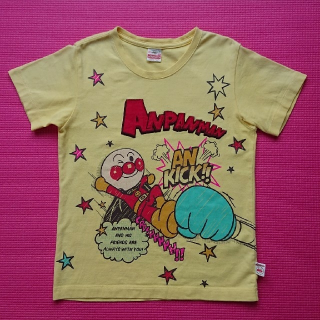 アンパンマン(アンパンマン)のアンパンマンイエローTシャツ キッズ/ベビー/マタニティのキッズ服男の子用(90cm~)(Tシャツ/カットソー)の商品写真