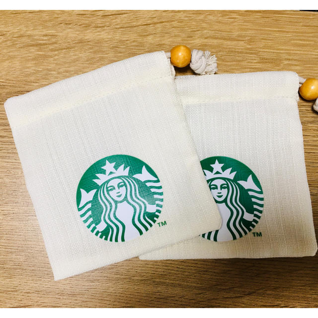 Starbucks Coffee(スターバックスコーヒー)のスターバックス 巾着 ポーチ 小物入れ USB入れ 等 匿名配送 エンタメ/ホビーのおもちゃ/ぬいぐるみ(キャラクターグッズ)の商品写真