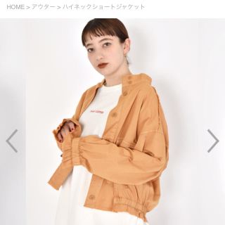 ダブルクローゼット(w closet)の【新品未使用❗️】ハイネックショートジャケット(Gジャン/デニムジャケット)