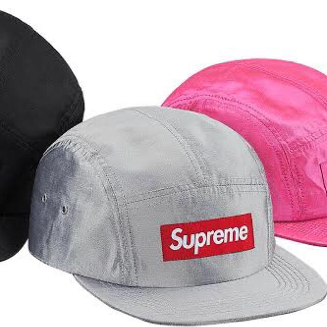 Supreme(シュプリーム)のsupreme raw silk camp cap silver FW17 メンズの帽子(キャップ)の商品写真