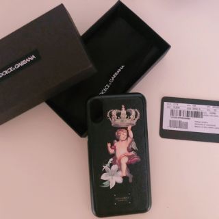 ドルチェアンドガッバーナ(DOLCE&GABBANA)のiPhonex DOLCE & GABBANA ドルガバ　レザー　王の天使　美品(iPhoneケース)