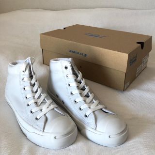 コンバース(CONVERSE)の新品未使用CONVERSE【JACK PURCELL】レザー白スニーカー(スニーカー)