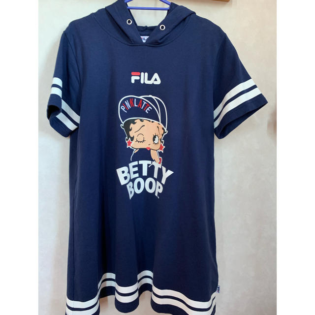 FILA(フィラ)のFILA❤︎ベティちゃんワンピースMサイズ レディースのワンピース(ミニワンピース)の商品写真