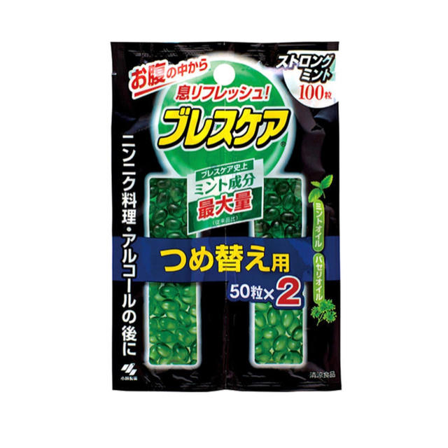 小林製薬(コバヤシセイヤク)のブレスケア 詰め替え用 100粒×3 コスメ/美容のオーラルケア(口臭防止/エチケット用品)の商品写真