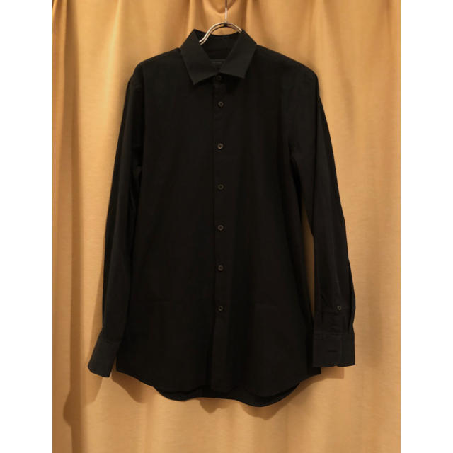 新しい季節 PRADA - PRADA プラダ ストレッチ ドレスシャツ ブラック モード 長袖シャツ シャツ