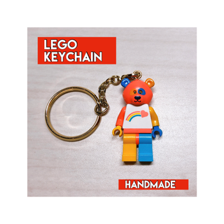 レゴ(Lego)のクマ男 LEGO 手作り キーホルダー(バッグチャーム)