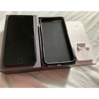 アップル(Apple)の【美品】iPhone 8plus SIMフリー(箱、ケース付き)(スマートフォン本体)