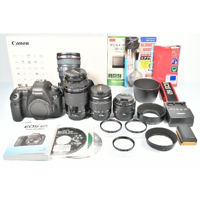 Canon EOS 6D 標準&望遠&単焦点トリプルレンズセットデジタル一眼