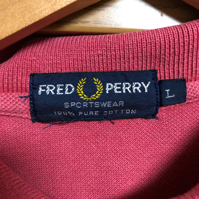 FRED PERRY(フレッドペリー)のフレッドペリー　ポロシャツ　レッド メンズのトップス(ポロシャツ)の商品写真