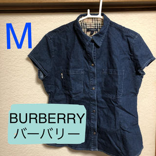 バーバリー(BURBERRY)のデニムシャツ　半袖(シャツ/ブラウス(半袖/袖なし))