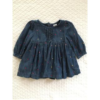 ベビーギャップ(babyGAP)のbaby gap デニムフレアワンピース(ワンピース)