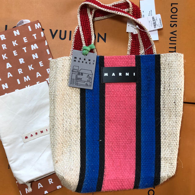 Marni - 【新品】タグ付き MARNI マルニ クロシェハンドル カナパバッグ ブルーの通販 by ユウキ's shop｜マルニならラクマ