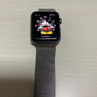 アップルウォッチ(Apple Watch)のApple WATCH   SERIES 3  42mm スペースグレー(スマートフォン本体)