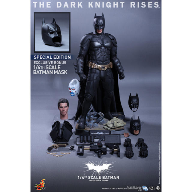 お得】 DC ホットトイズ 1/4 ダークナイト ライジング バットマン