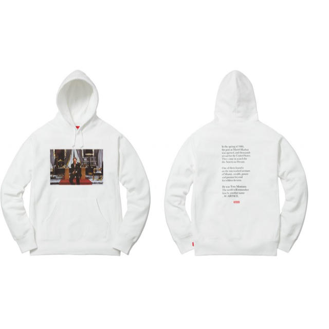 supreme x scarface friend hooded