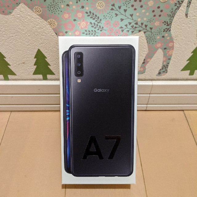 新品未使用　Galaxy A7/ブラック/64GB/SIMフリーギャラクシー