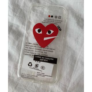 コムデギャルソン(COMME des GARCONS)のギャルソン　♡ iPhoneケース　iPhone１１pro クリアケース(iPhoneケース)