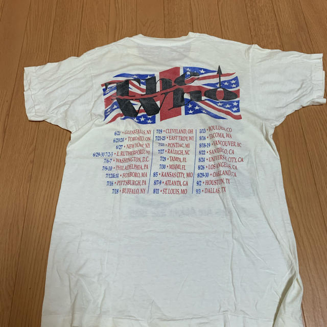 THE WHO  (ザ•フー) 1989年ツアーTシャツ　真島昌利　甲本ヒロト