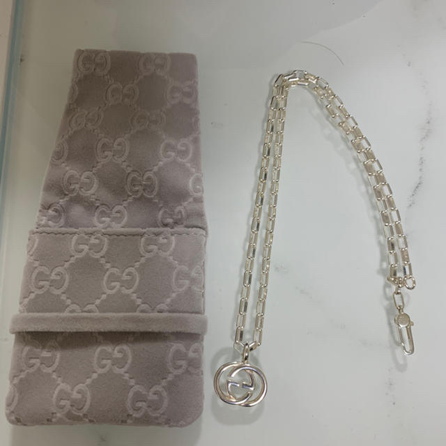 Gucci(グッチ)のグッチ　ネックレス　インターロッキング　シルバー925 メンズのアクセサリー(ネックレス)の商品写真