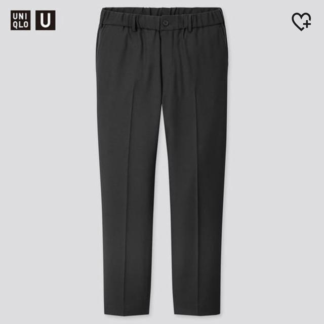 UNIQLO(ユニクロ)のワイドフィットテーパードパンツ　UNIQLO U 黒　ブラックs メンズのパンツ(スラックス)の商品写真