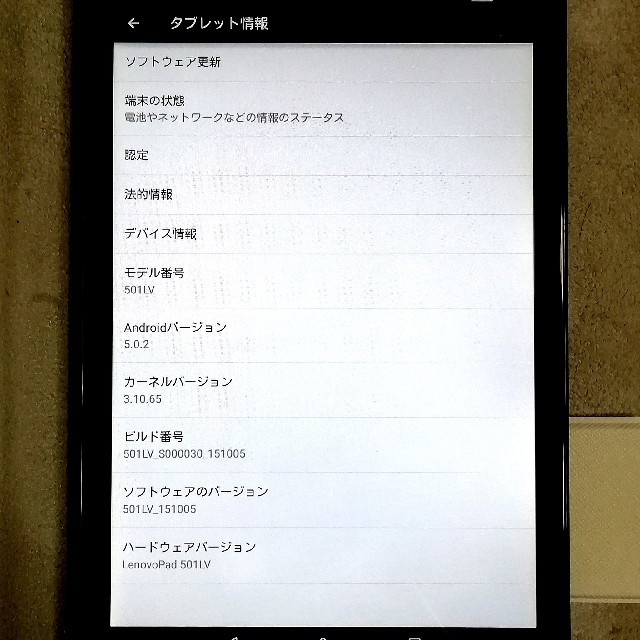 Lenovo(レノボ)のLenovo Tab2 501LV ケース付き スマホ/家電/カメラのPC/タブレット(タブレット)の商品写真