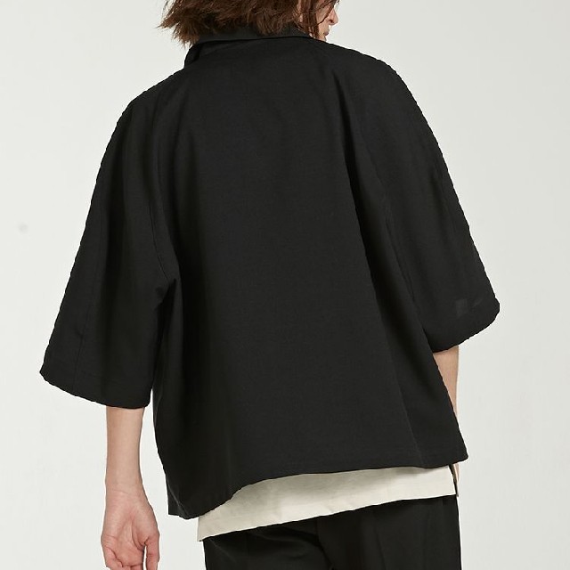 lidnm  リドム  HALF SLEEVE ZIP UP