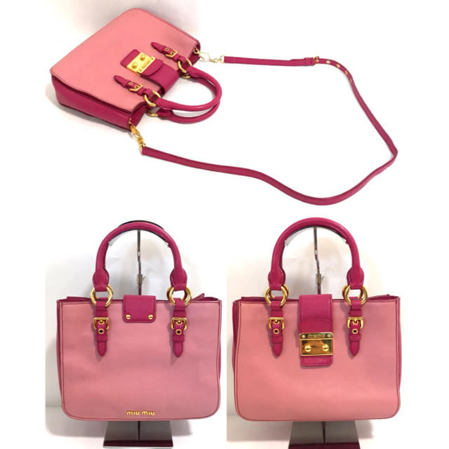 【正規品】美品✨miumiu/ハンドバッグ/ショルダーバッグ/ミュウミュウグッチ