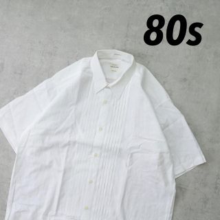 コムデギャルソン(COMME des GARCONS)の80s vintage タキシードシャツ ホワイトシャツ 変形 オーバーサイズ(シャツ)