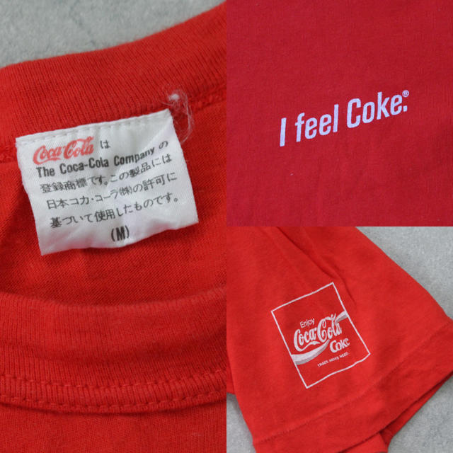 コカ・コーラ(コカコーラ)の80s vintage 日本製 Coca-Cola コカコーラ 企業モノ レア メンズのトップス(Tシャツ/カットソー(半袖/袖なし))の商品写真