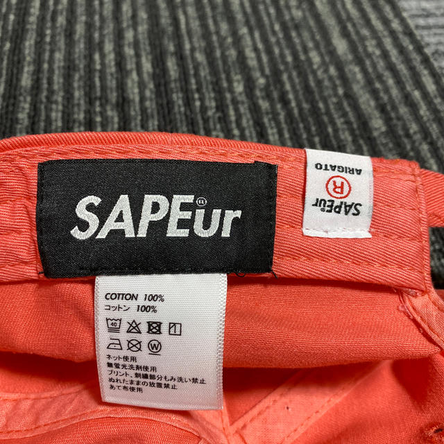 SAPEur サプール LOGO CAP コーラルピンク