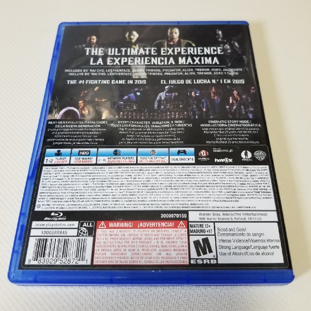 PlayStation4(プレイステーション4)のPS4【中古】MORTAL KOMBAT XL(輸入版:北米) エンタメ/ホビーのゲームソフト/ゲーム機本体(家庭用ゲームソフト)の商品写真