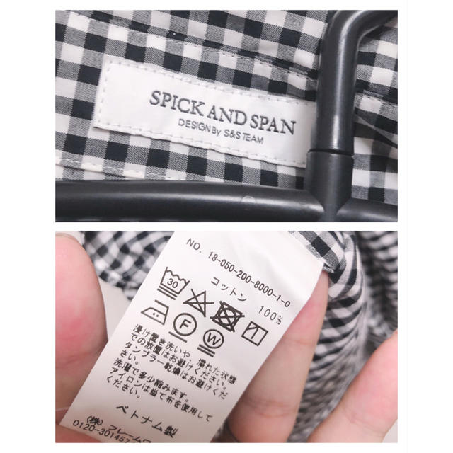 Spick & Span(スピックアンドスパン)のSPICK AND SPAN ギンガムチェックフレンチスリーブシャツ レディースのトップス(シャツ/ブラウス(半袖/袖なし))の商品写真