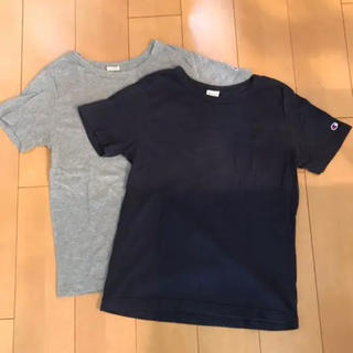 チャンピオン(Champion)のチャンピオン　ポケットTシャツ　2枚セット　カットソー　トップス　レディース　M(Tシャツ(半袖/袖なし))