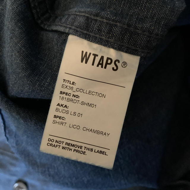 W)taps(ダブルタップス)の18SS WTAPS BUDS LS XL INDIGO メンズのトップス(シャツ)の商品写真