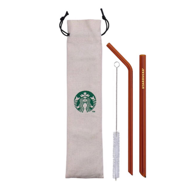 Starbucks Coffee(スターバックスコーヒー)の今日だけ値下げ【日本未発売】スターバックス ストローセット インテリア/住まい/日用品の日用品/生活雑貨/旅行(日用品/生活雑貨)の商品写真