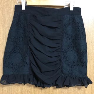 フォーエバートゥエンティーワン(FOREVER 21)の黒レースミニスカート(ミニスカート)