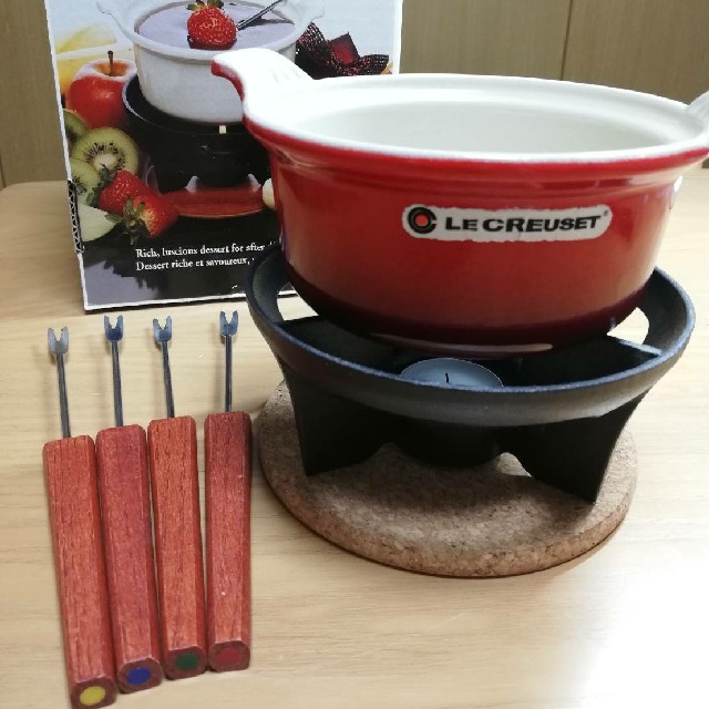 LE CREUSET　ル クルーゼ　ミニフォンデュセット