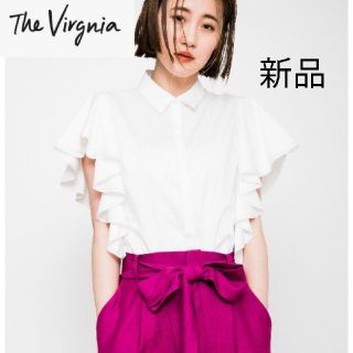 ザヴァージニア(The Virgnia)のThe Virgnia ザ ヴァージニア 袖フリル シャツ(シャツ/ブラウス(半袖/袖なし))