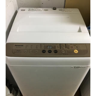 パナソニック(Panasonic)の高品質美品パナソニック洗濯機7kg 2017 年製　大阪、大阪近郊送料無料(洗濯機)